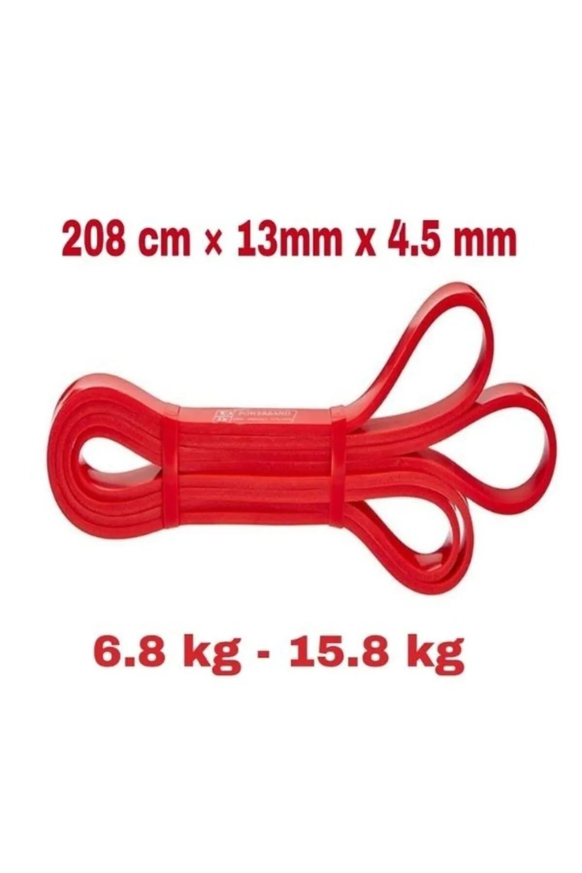 Powerband Direnç Lastiği ve Egzersiz Bandı Kırmızı Light