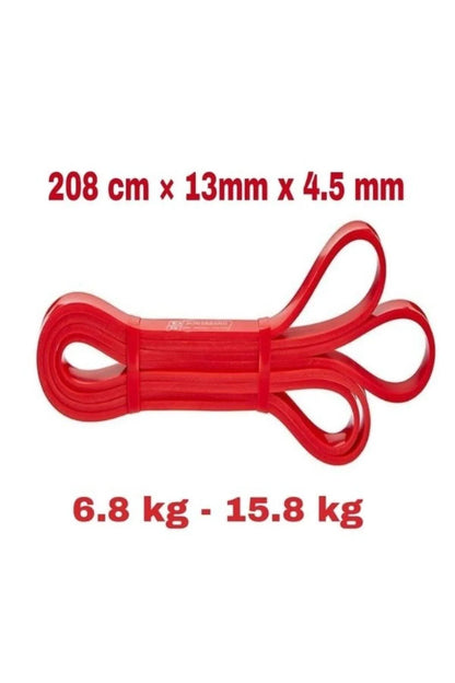 Powerband Direnç Lastiği ve Egzersiz Bandı Kırmızı Light