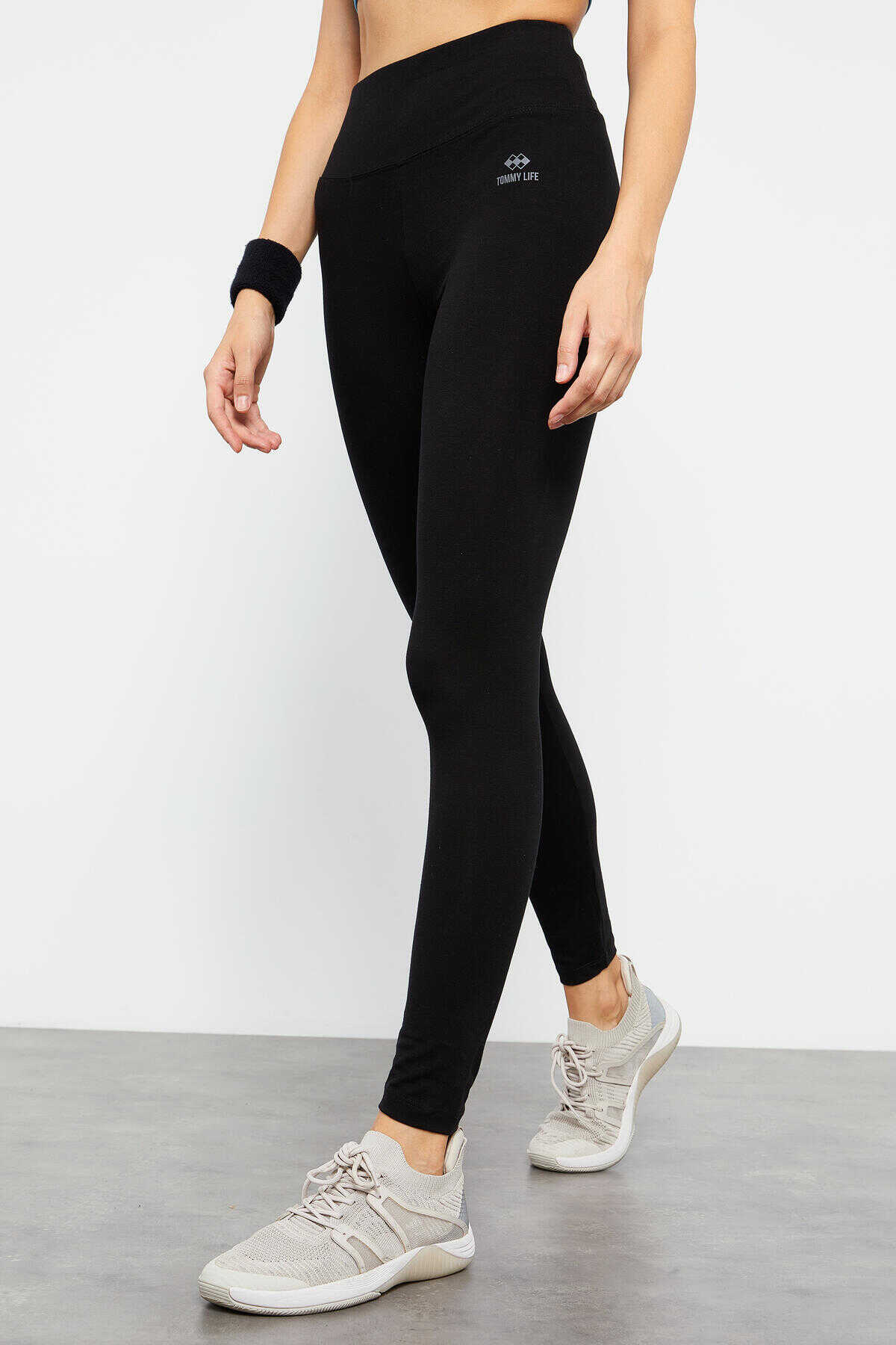 Yüksek Bel Toparlayıcı Slim Fit Dar Paça Kadın Tayt