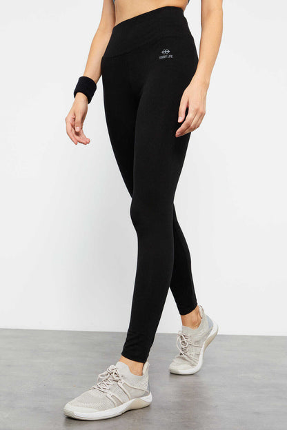 Yüksek Bel Toparlayıcı Slim Fit Dar Paça Kadın Tayt