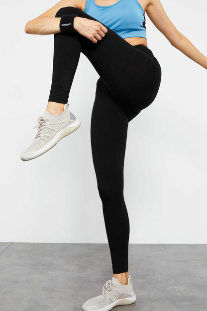 Yüksek Bel Toparlayıcı Slim Fit Dar Paça Kadın Tayt